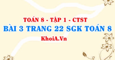 Bài 3 trang 22 SGK Toán 8 Tập 1 Chân trời sáng tạo